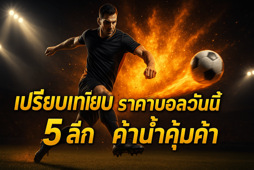 เปรียบเทียบ ราคาบอลวันนี้